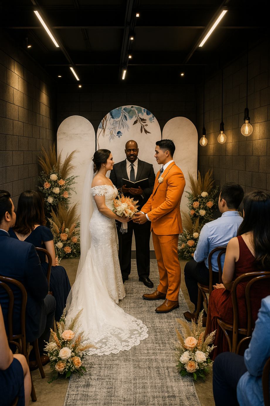 Wedding ceremony in progress at our venue